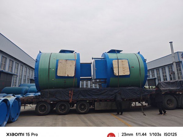 一体化提升泵站  雨水提升泵站 污水提升泵站 玻璃钢预制泵站