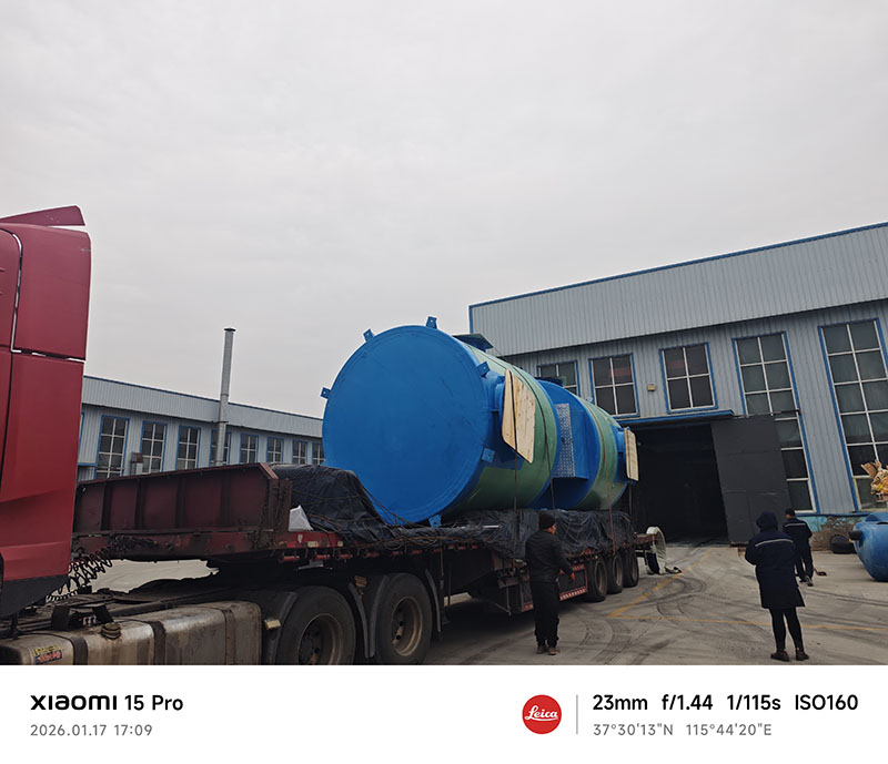 一体化提升泵站  雨水提升泵站 污水提升泵站 玻璃钢预制泵站